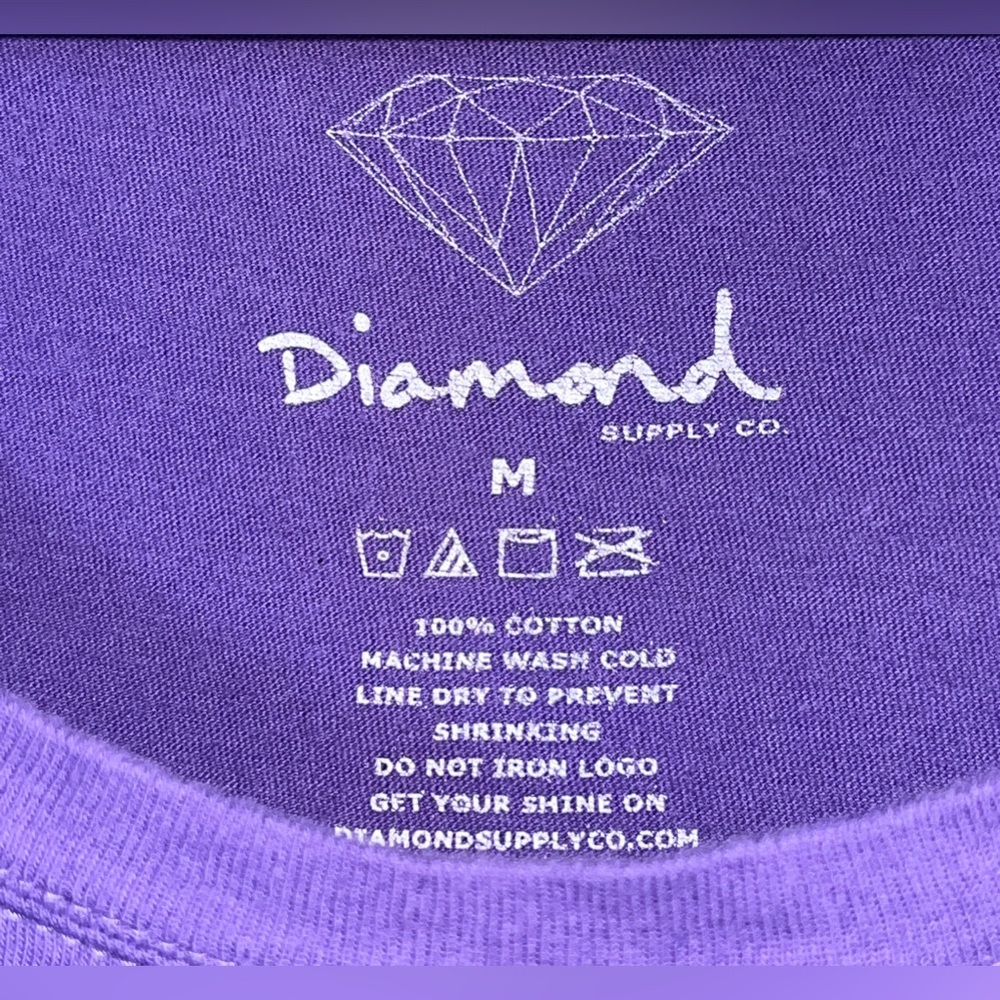 Diamond Supply Co DL-LA Lakers Graphic T-Shirt Diamond Logo Women’s Med Purple - Picture 4 of 4